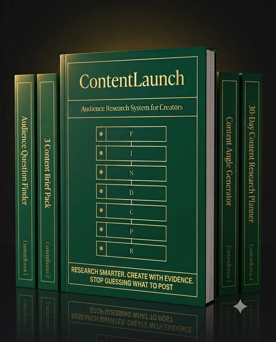 ContentLaunch guide with the four bonus PDFs
